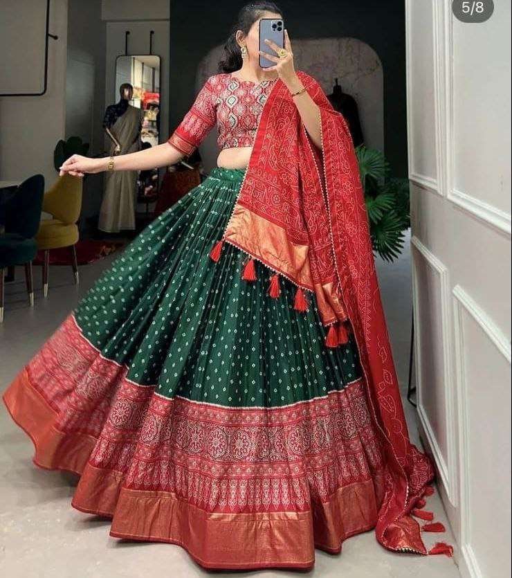 Women's Traditional Bandhani Ghagra Choli with Dupatta ? Navratri & Festive Wear - Image 7